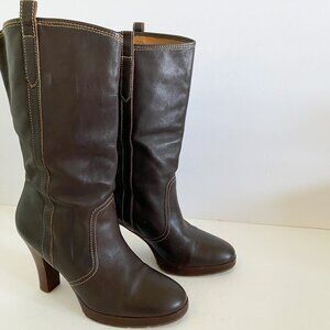 Western Style Brown Boots